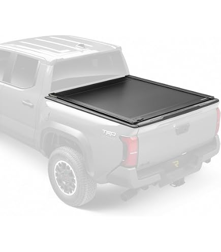 JDMSPEED Soft Tri-Fold Tonneau Cover – 2022-2024 Ford Maverick 4.6FT Bed, Black, 200lb Capacity, Clamp-On, H262-CMT82095