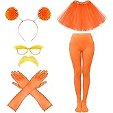 Xcgbxzd Orange Costume Accessories for Women Men Halloween Party