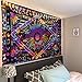 BLEUM CADE Tie Dye Purple Burning Sun Tapestry Psychedelic Celestial Sun Moon Planet Bohemian Tapestry Wall Hanging Mandala Boho Hippie Tapestry
