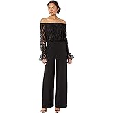 Adrianna Papell womens Lace and Crepe Jumpsuit