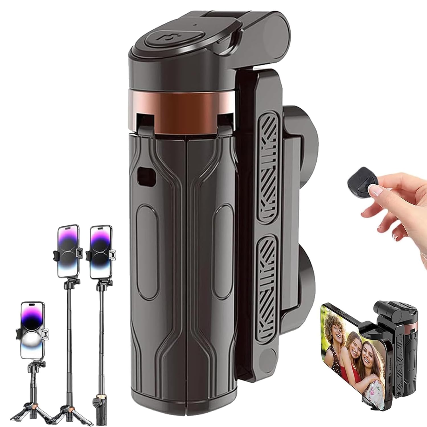 Photo 1 of Yaslayp 2025 New Pocket Flex Portable Selfie Stick,Pocketflex Mini Tripod,Flipping Flexible Tripod Mini JJ02,360°Pocket Flex Selfie Stick with Remote