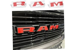 Reflective Concepts - RAM Grille Emblem Overlay Decal -Fits 2019-2024 Ram 1500, NOT for Classic or TRX - (Color: Reflective Red)