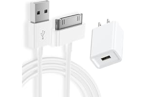 Charger Cable for iPhone 4/4S/3G/3GS, Old iPad 1/2/3, iPod Nano Touch Classic, Replacement USB Sync and Charging Cable Cord (