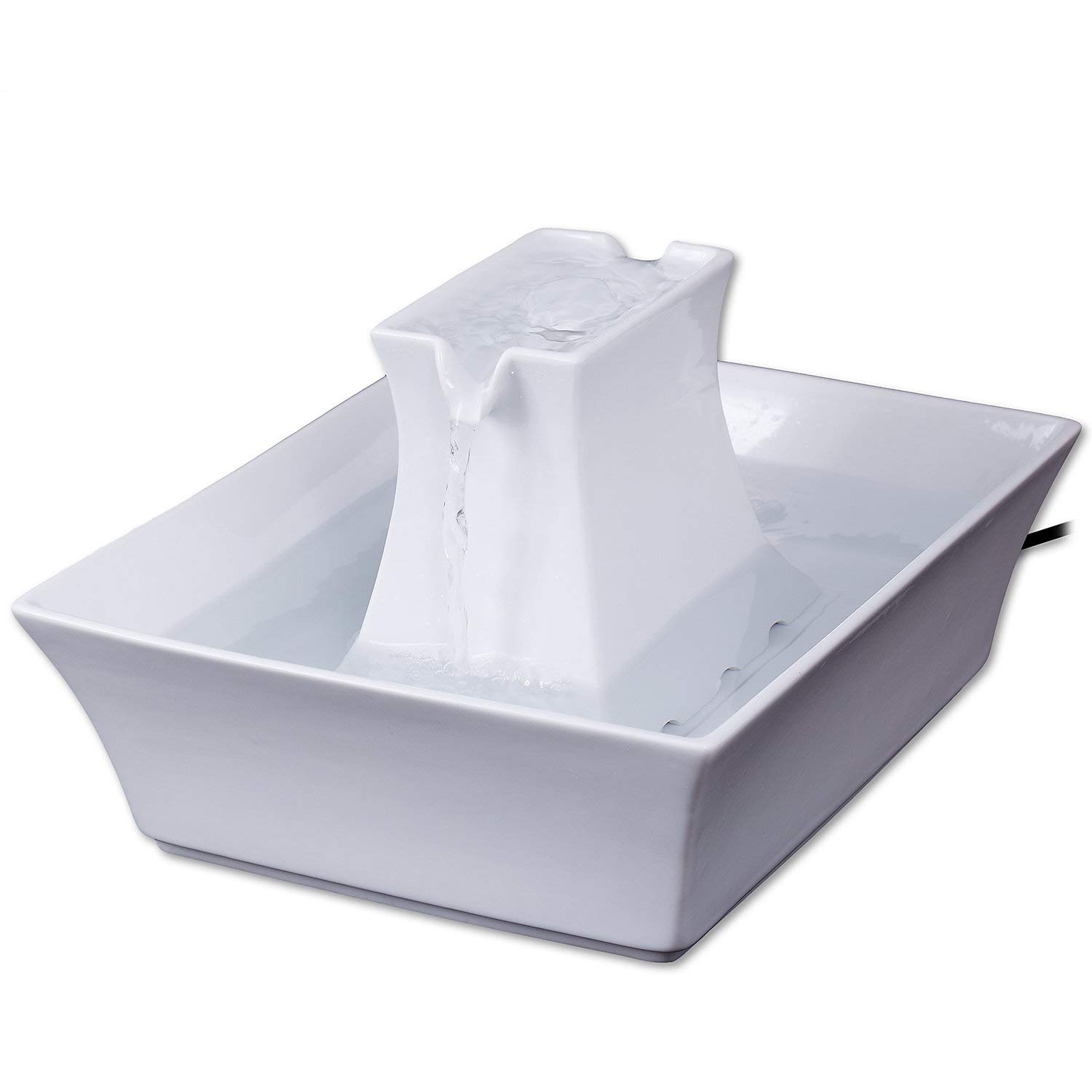 PetSafe Drinkwell Pagoda Pet Water Fountain, Ceramic Drinking Fountain