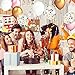 LeeSky 12Pcs 12 Inches Gold Confetti Balloons,50 Pack Gold & Pink & White Party Balloons and Vintage Style Pennant Banner,Graduation Bachelorette Wedding Birthday Party Decoration Supplies