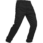 Yevtzl Tactical Cargo Pants for Men, Cotton BDU Casual Military Pants Combat Rip Stop Work Pant Camping Hiking with 6 Pockets