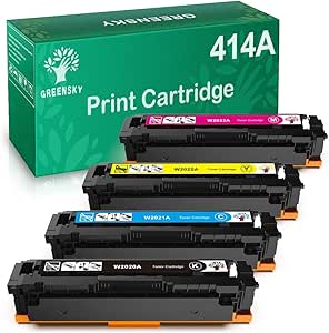 Cartucho de toner compatível Greensky para HP 414A W2020A para HP Color
