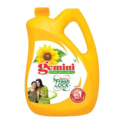 Gemini Refined Sunflower Oil Jar, 5L (West)