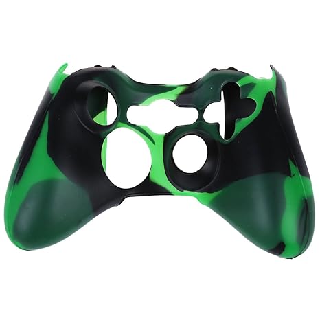 Cikuso Silikon-Schutzhülle für Xbox 360 Controller (Grün + Blau)