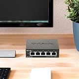 D-Link DGS-1100-05V2 5-Port Gigabit Smart Managed Switch VLAN QoS EEE Fanless view 3