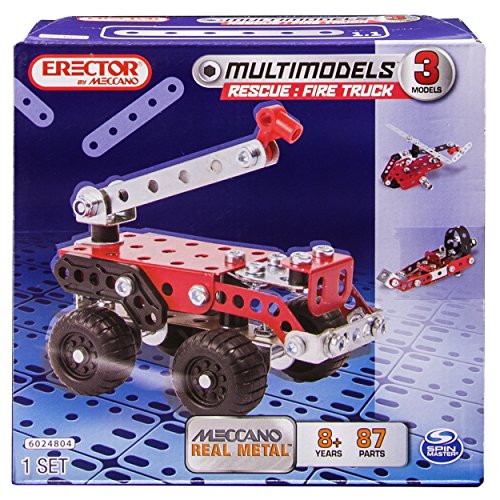 Meccano-Erector Multimodels, 3 Model Set, Rescue Fire Truck