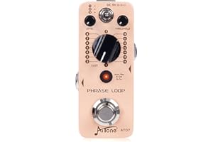 AITONE Looper Pedal Electric Guitar with Ultra-long 480 Minutes Looping Auto Recording Mode 3 Saving Banks and 16 Slots Per Bank (AT-07)