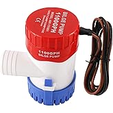 Submersible Boat Bilge Water Pump 12v 750gph 1100gph Marine Electric Bilge Pump for Ponds, Pools, Spas Silent, Boat Caravan R