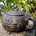 XDOBO China Yixing Purple Clay Teapot, Chinese Dragon Pattern, Half-handmade Pottery Teapot, Chinese Kungfu Teapot