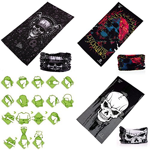 EKLOEN 12PCS/9PCS/6PCS Multifunctional Headband Scarf Bandana Headwrap Mask for Men and Women Magic Scarf for Sport and Casual
