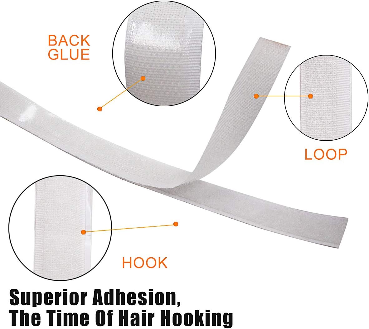 Jackwood 36 Feet Self Adhesive Hook and Loop Tape Roll Sticky Back Strip Adhesive Backed Fabric Fastener Mounting Tape for Picture and Tools Hanging Pedal Board Fastening (3/4 INCH, White): Industrial & Scientific