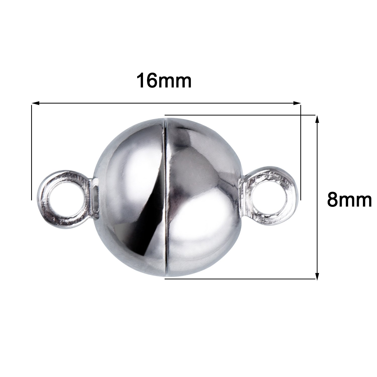 10 Pieces Jewelry Clasps Round Clasps for Bracelet