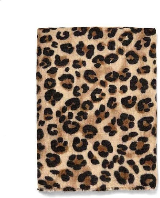Luyfsxb Women's Leopard Print Acrylic Base Wrap Scarf Amazon.co.uk