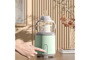 LMFUEN Baby Bottle Shaker,Infant Bottle Mixer, Electric Automatic Infant Bottle Shaker, USB Charging Baby Milk Bottle Shaker,Hands Prevent Bloating Infant Bottle Mixer for Outdoor Indoor Travel(Green)