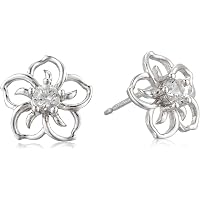 Reffeer Pendientes De Tuerca De Corazón Negro De Plata De De