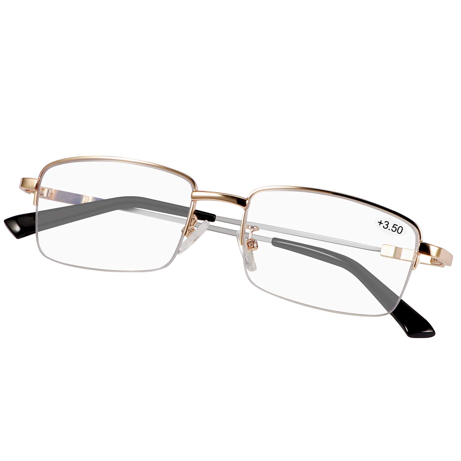 Progressive Multifocus Computer Reading Glasses Blue Light Blocking Titanium Alloy Bendable Multifocal Readers Multi Focus No Line Eyeglasses Eyewear Anti Glare Eye Strain Ultralight for Men and Women