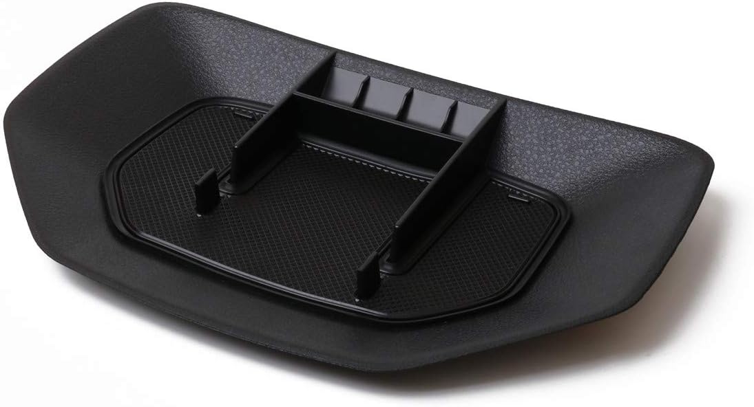 KFEEK for Tundra 2014-2019 Dash Center Console Table Storage Tray Accessories, Instrument Organizer, Black ABS Materials Anti-Slip Backing, Dashboard Phone Holder Cradle