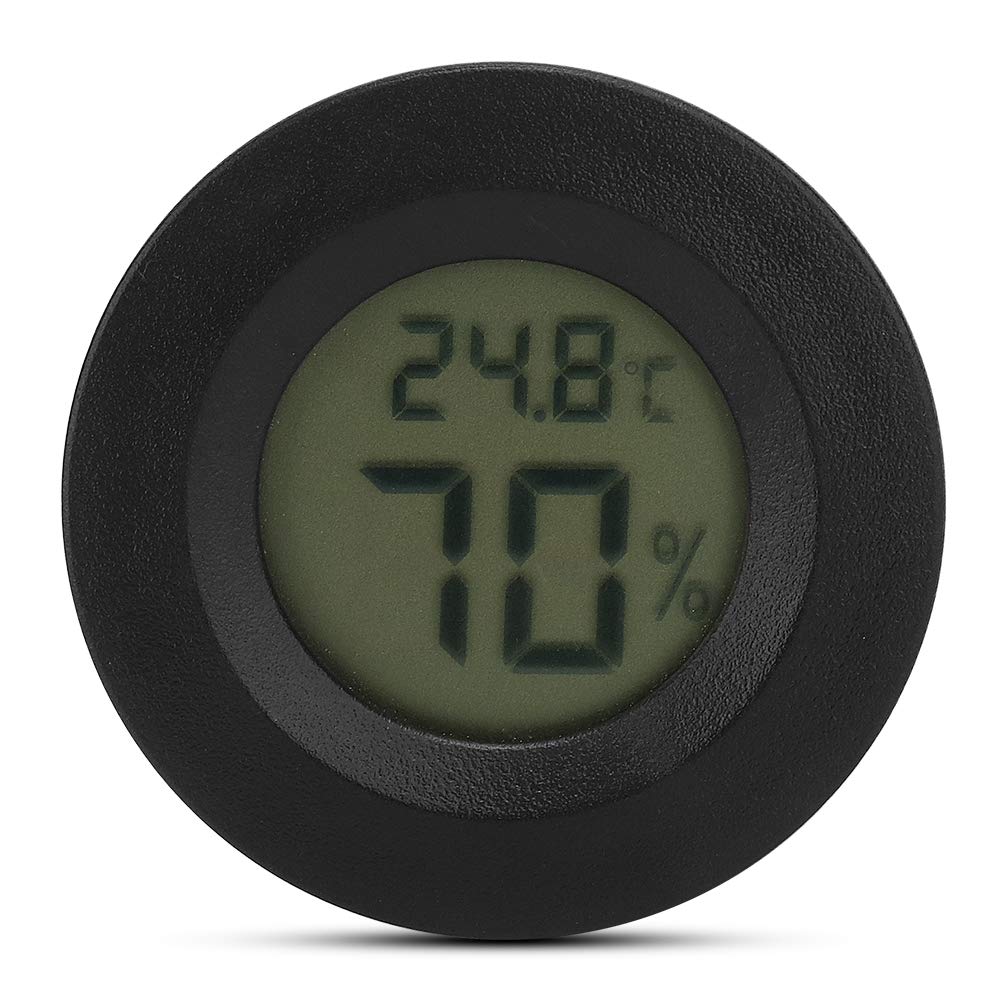Atyhao Mini Thermometer Hygrometer, Digital LCD Humidity Temperature Monitor for Incubators Brooders Brooders Reptile Tanks Greenhouses Baby Rooms