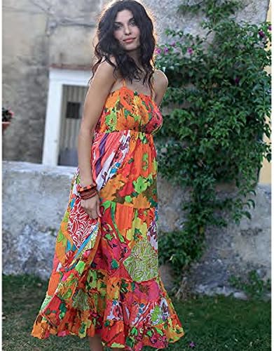 Amazon Co Jp インポート ワンピース イタリア インポート Milk Honey マキシ丈コットンリゾートワンピース S M オレンジ系 服 ファッション小物