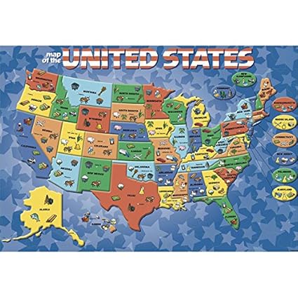 map of the united states puzzle Buy Map Of The United States Jigsaw Puzzle 84 Piece Colors Styls May Vary Online At Low Prices In India Amazon In map of the united states puzzle