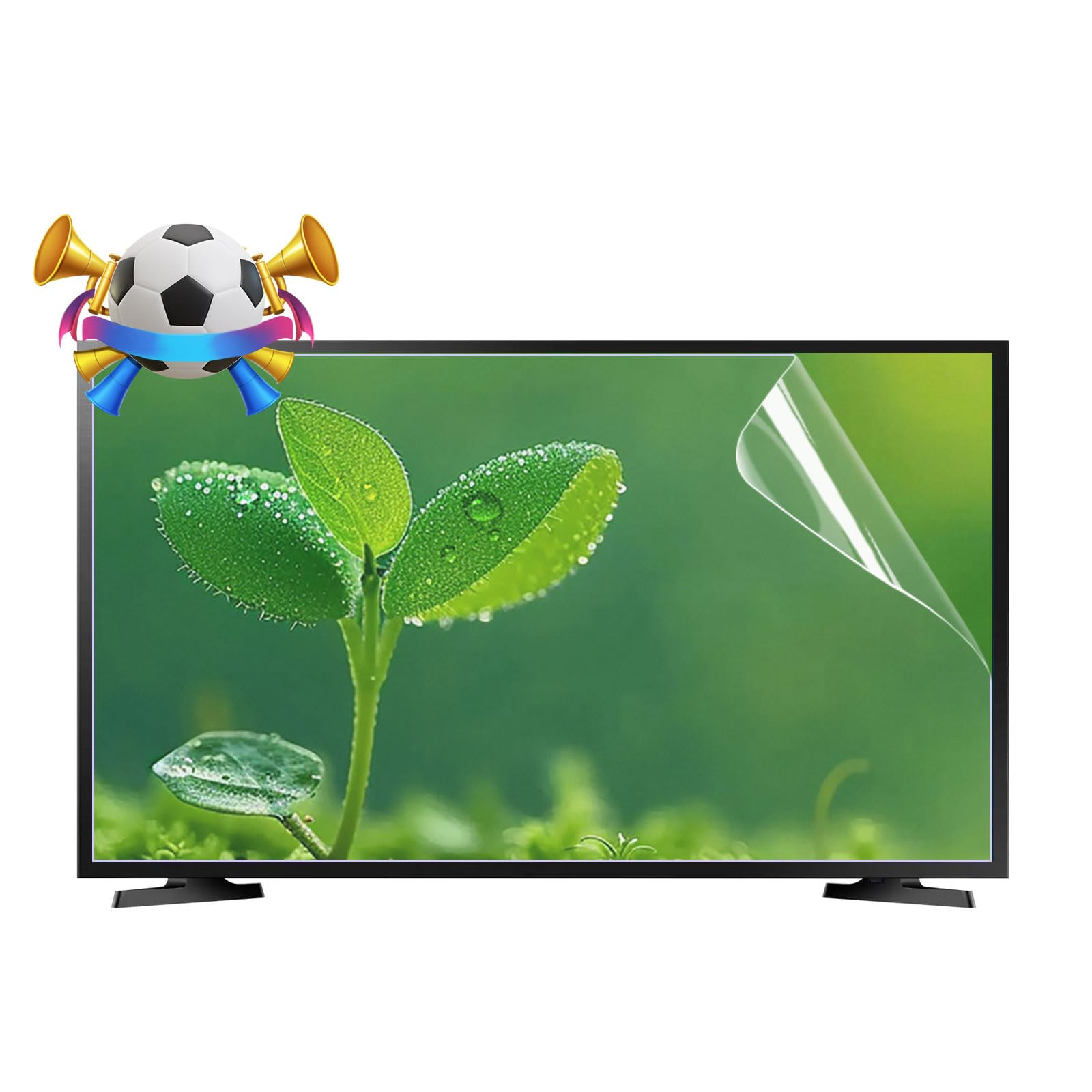SCRMMQH 50-Inch Anti Glare Screen Protector for Tv, Anti Blue Light Tv Screen Protector, Matte Finish for Reduce Reflections, Relieve Eye Strain and Sleep Better, (1095 * 616)