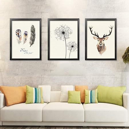 Jzxjzx Salon Sans Cadre De Decoration Triptyque Moderne