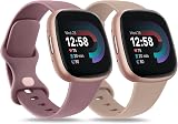 AK Silicone Sport Straps for Fitbit Sense 2 Sense Versa 4 Versa 3 Pack A S