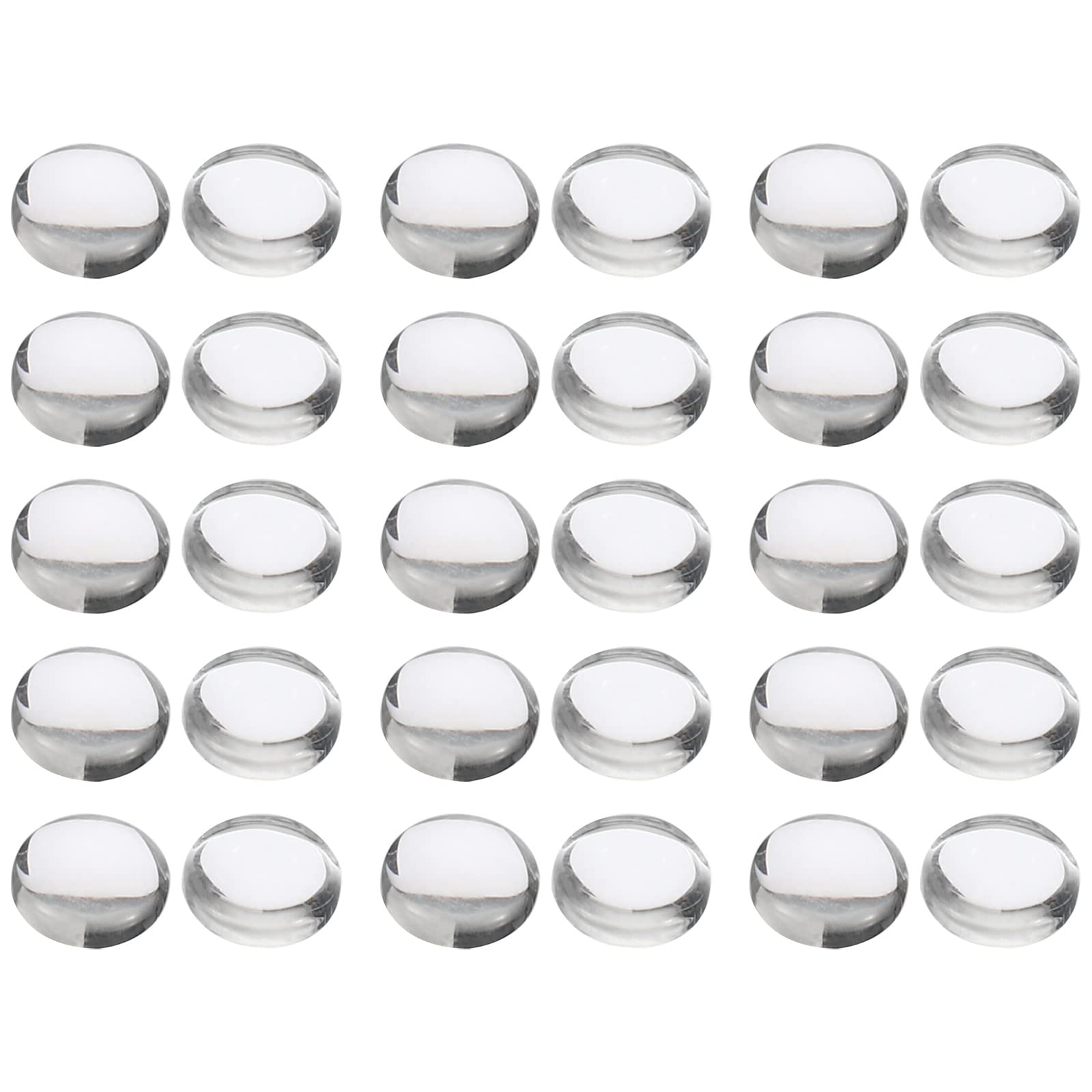 PATIKIL Transparent Glass Cabochons, 200Pcs 6mm Round Glass Dome Tiles for Photo Pendant Jewelry Making, Clear
