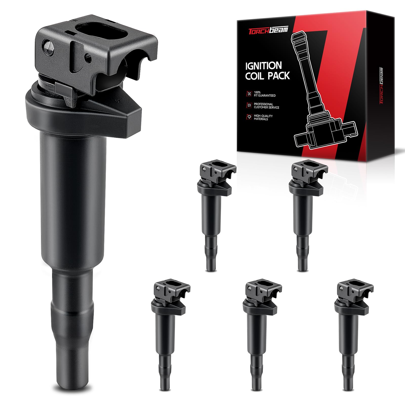 Torchbeam 6 Packs Ignition Coil UF667 Fit for BMW