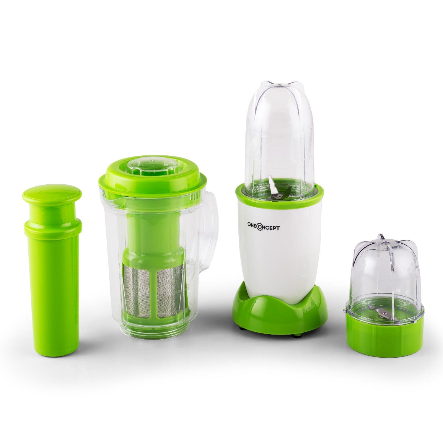 oneConcept Smoothy batidora licuadora (350 W, 4 recipientes, vaso ...
