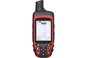 NiesahYan A6 Handheld GPS for Hiking, Rugged Waterproof GPS Navigator with 20 Hr of Battery Life, 2 Navigation Mode, 2.4" Color Display and GPS Compass, Moon Phase Information