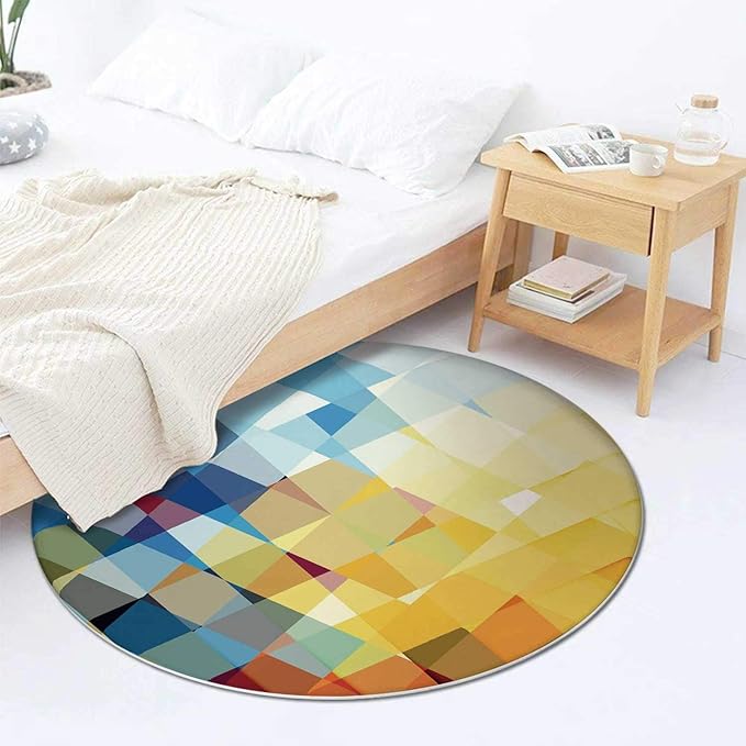 Centh Alfombras de Navidad para Interiores, patrón Ombre en Cuadrados