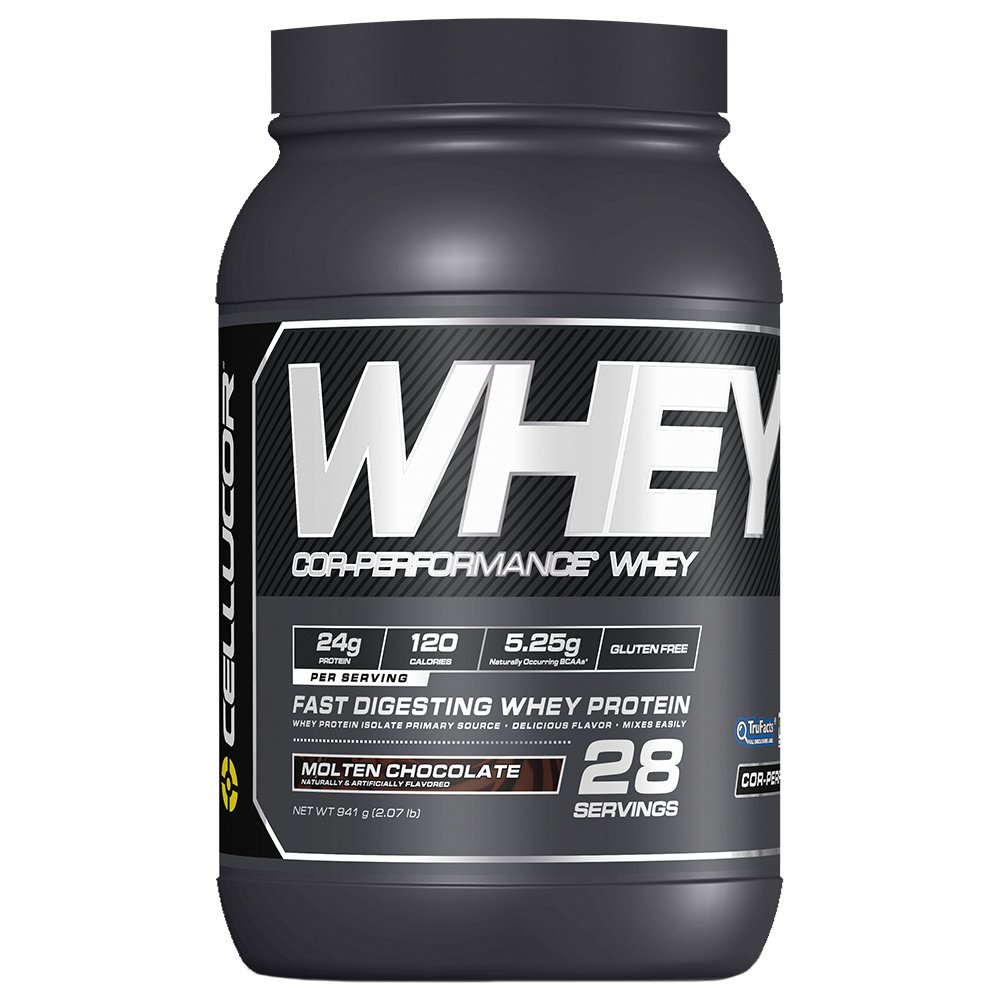 Cellucor Whey Protein Isolate Powder with BCAAs, Post Workout Recovery Drink, Gluten Free Low Carb Low Fat, Molten Chocolate, 28 Servings