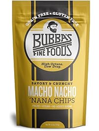 Bubba's Fine Foods Paleo, Vegan, Gluten-Free Nana Chips, Macho Nacho 2.7 Ounce (Pack of 8)