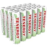 Tenergy Centura AAA NiMH Rechargeable Battery, 800mAh Low Self Discharge Batteries, Pre-charged AAA Battery, 24 Pack