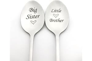 Sister and Brother Gifts Big Sister Little Brother Spoon Set Big Sister Gifts from Brother Graduation Christmas Birthday Gift