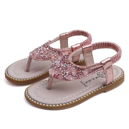Yiblbox Girls Shoes Sandals Pearls Flats Summer Beach Party Princess Shoes Amazon In Shoes Handbags