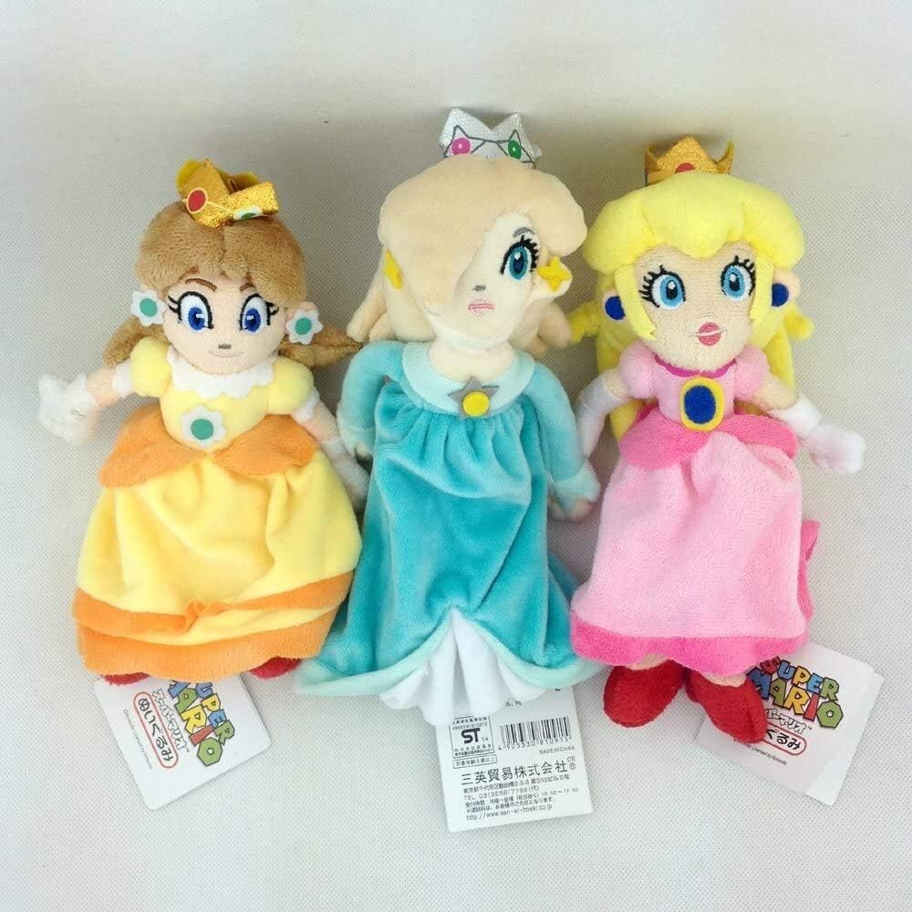 Amazon Co Jp 3xピーチ姫デイジーロゼッタスーパーマリオブラザーズぬいぐるみぬいぐるみソフト人形8 Lsmaa ホーム キッチン