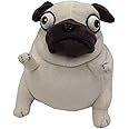 OZIF Cute Pug Plush Stuffed Animal in Costume Adorable Plushies Toys Great for Kids and Lovers 10 Inch 7 Inch (Pug Dog)