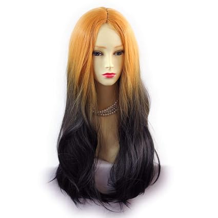 Amazon Com Wiwigs Fabulous Long Straight Wig Dark Brown Dip Dye