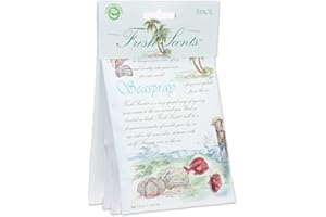 Willowbrook | Fresh Scents Scented Sachet Packet | Seaspray | Air Freshener Bags for Drawers, Closets, Cars | 3 Pack | Long Lasting Home Fragrance