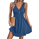 Acelitt Womens Casual Summer Sleeveless Dress, S-XXL