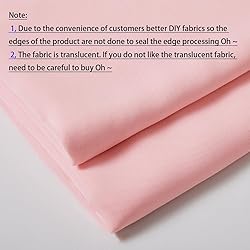 MaiMaiSuan 60" Wide Light Pink Chiffon Fabric by