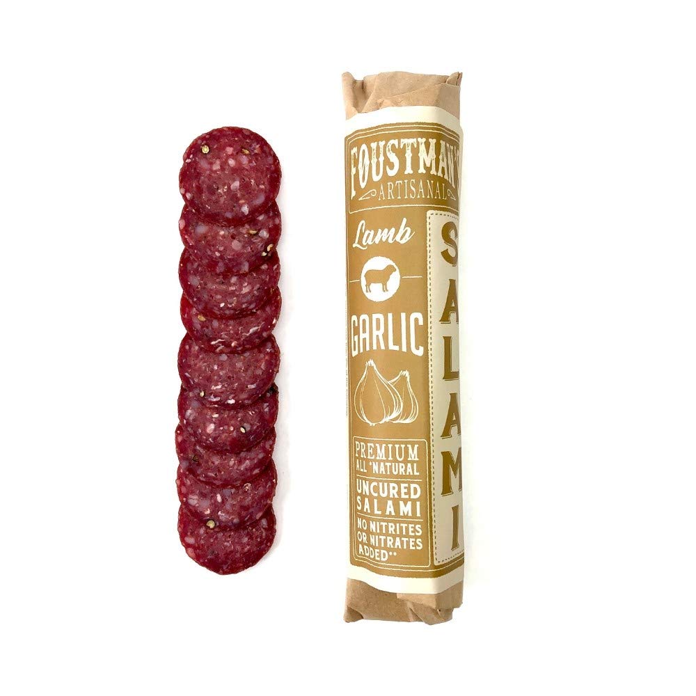 Foustman's Salami (Garlic Lamb) Artisanal, NitrateFree, Naturally