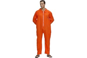 PARLSDY Men's Adult Astronaut Spaceman Costume Coverall Pilot Air Force Flight Jumpsuit Dress Up Party